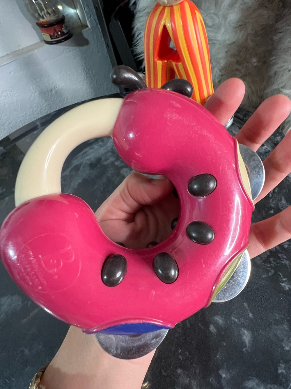 B. Toys Justb-byou Bug Bells 8” Worm Tambourine 5” Rattle Music Rattle & Shaker - Picture 8 of 8